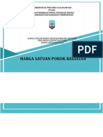 Harga Satuan Pokok Pekerjaan Umum Provinsi Kalimantan Utara 2021