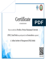 Participation Certificate