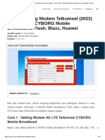 7 Cara Setting Modem Telkomsel (2022) _ Orbit, ZTE, CYBORG Mobile Broadband, Flash, Blazz, Huawei