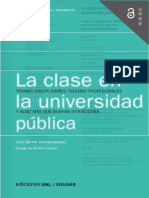 La Clase en La Universidad Pública - Bernik - DIGITAL