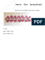 Free Pattern For Beaded Bracelet Michaela With Pearls Beads