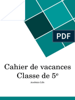 Cahier 5eme