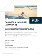 INNarracin y Exposicin (SEMANA 1)