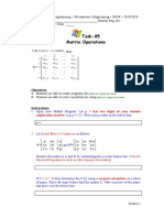 Task-05 Matrix Operations