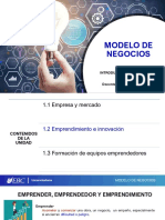 MODELO DE NEGOCIOS-UNIDAD 1.2 - Emprendimiento e Innovación