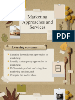 Lesson 3 - Marketing Approaches and Services