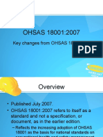 OHSAS 18001:2007: Key Changes From OHSAS 18001:1999