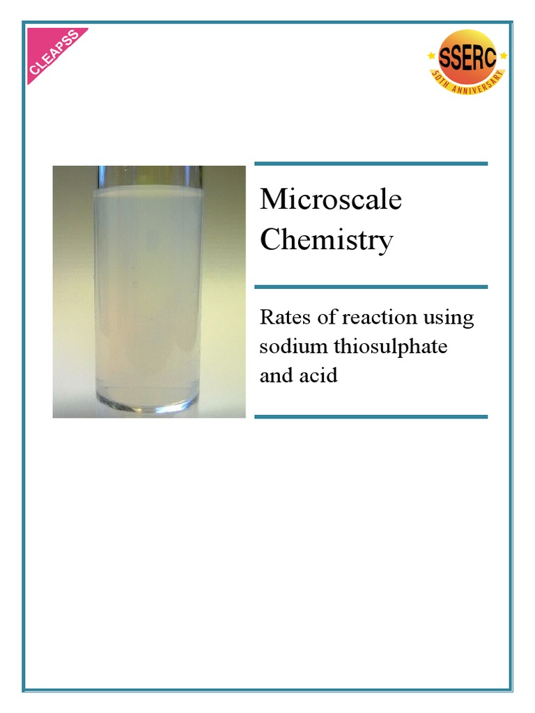 microscale-chemistry-rates-of-reaction-using-sodium-thiosulphate-and