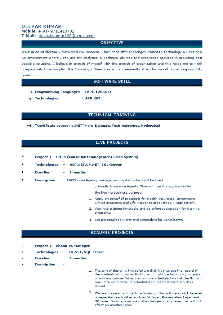 Deepak Resume | PDF | Career & Growth | Business