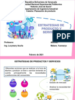 Estrategias de Productos y Servicios