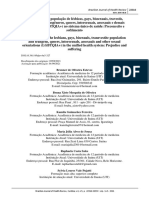 ARTIGO - Acolhimento Da População LGBTQIA+ No Sistema Único de Saúde - Preconceito e Sofrimento