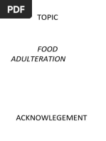 Investigatory Project On Food Adulteration - Class 12 Chemistry | PDF ...