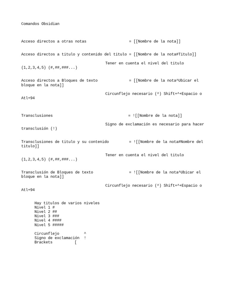 Comandos Markdown Basicos | PDF
