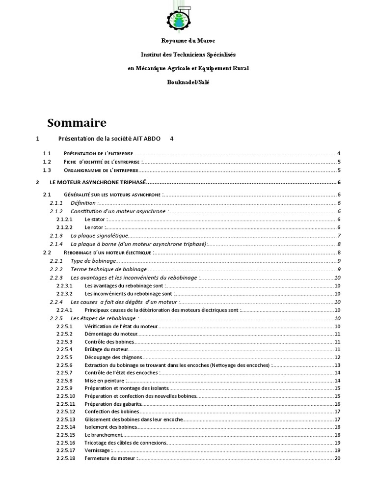 Rebobinage des moteurs asynchrones | PDF | Équipement | Biens manufacturés