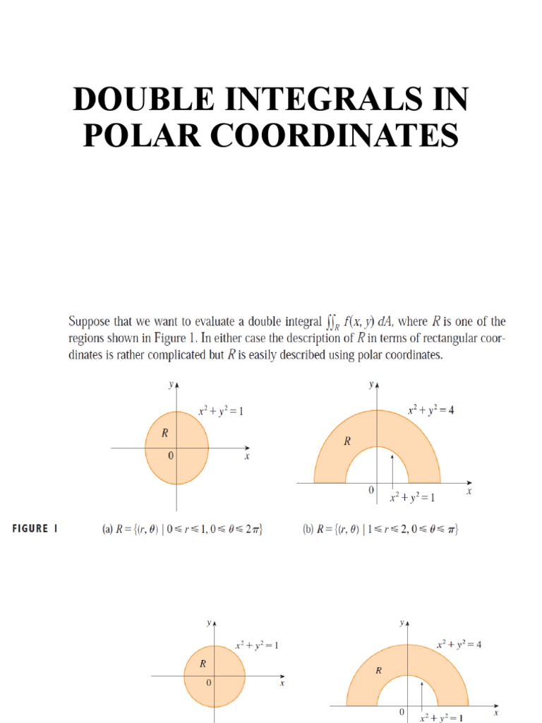 Double Integrals in Polar Coordinates | PDF