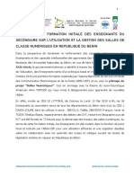 1-Rapport de La Formation Initiale Des Enseignants Du Secondaire Sur L