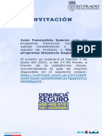 Invitación Charla DS Lo Prado