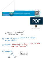 Acordos conceituais sobre ângulos e arcos