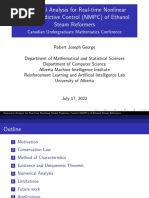 Numerical Analysis For Real-Time Nonlinear Model Predictive Control (NMPC) of Ethanol Steam Reformers