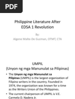 Philippine Literature After