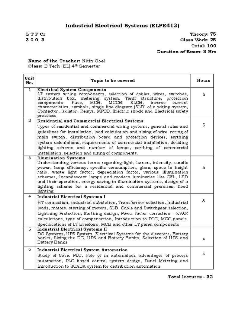 Industrial Electrical Systems PDF Lighting