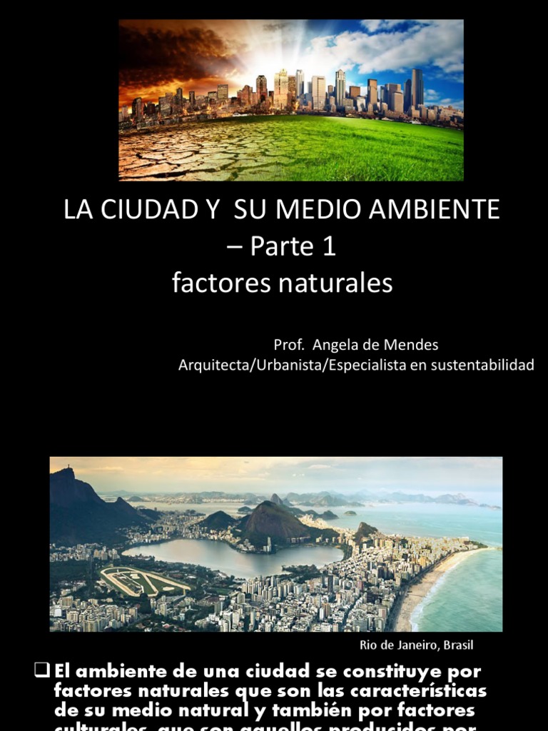 La Ciudad y Su Medio Ambiente Parte1 | PDF | Entorno natural