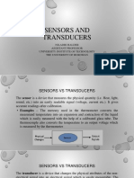 Class 1 - Sensor and Transducer