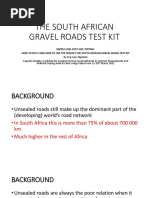 Csir Kit GRAVEL Presentation 2 ROADS TEST KIT