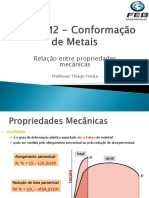 Relação entre propriedades mecânicas