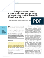 Determining Dilution Accuracy