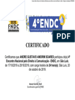 Certificado do FNDC