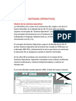 Historia y tipos de sistemas operativos