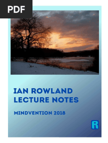 Ian Rowland Lecture Notes - Mindvention 2018