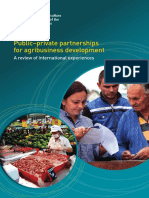 PPP For Agribussiness Development