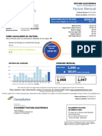 Factura Mensual: Gastos de Entrega de Centerpoint Energy