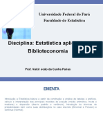 Estatística aplicada à Biblioteconomia