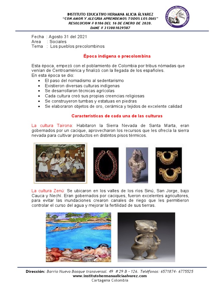 Culturas Indígenas de Colombia | PDF | Pueblos Indígenas de las ...