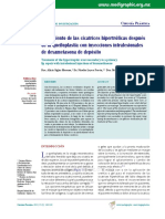 Tratamiento de Las Cicatrices Hipertróficas Después de La Queiloplastia Con Inyecciones Intralesionales de Dexametasona de Depósito