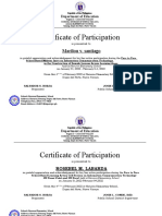Certificate of Participation: Marilou v. Santiago