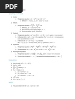 Maths Formular Sheet