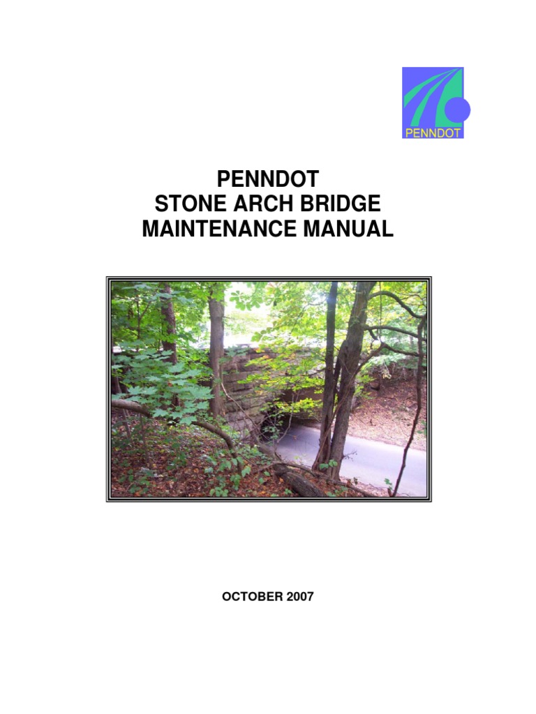 Stone Arch Bridge Maintenance Manual PDF Mortar (Masonry) Cement