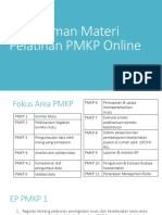 Rangkuman Materi Pelatihan PMKP Online
