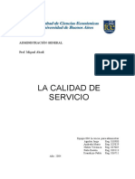 Calidad de Servicio