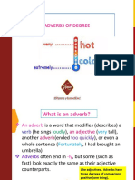 3°adverbs of Degree