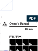 Mitsubishi Fuso FK 2008 Owner's Manual