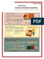 2 - Suma y Resta de Fracciones Homogeneas