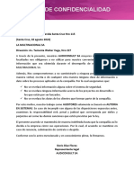 Carta de Confidencialidad