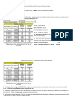 ejercicio de  c;alculo de Impuesto a la renta