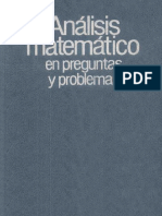 Análisis Matemático en Preguntas y Problemas - V. F. Butúzov