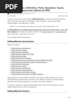 Drilling Machine: Definition, Parts, Operation, Types, Advantages, Application (Notes & PDF)